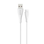 Kabel USB TYP C 0.3m biały VIDVIE CB440 2.4A